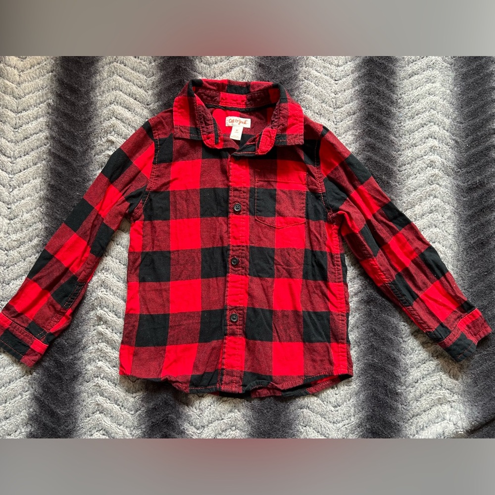 Cat & Jack Buffalo Plaid Shirt